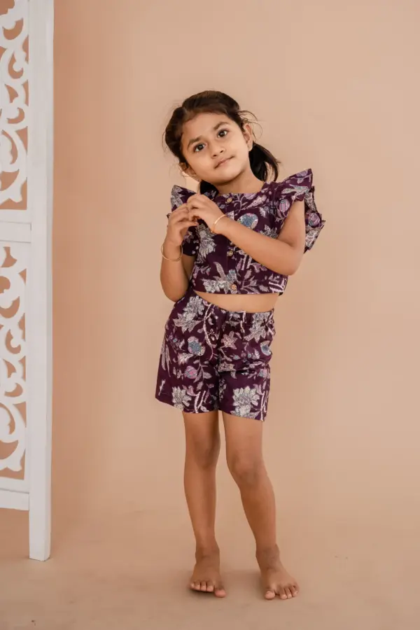 Wine floral co-ords