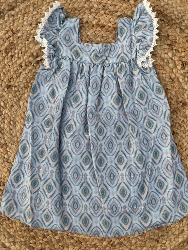 Blue A-line frock - Image 3