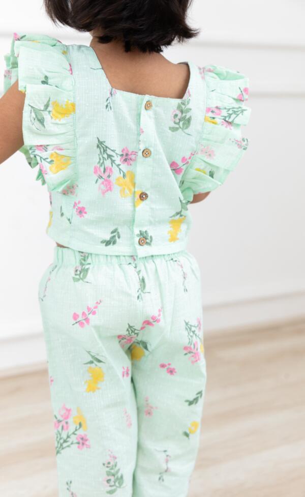 Pista green floral set - Image 3
