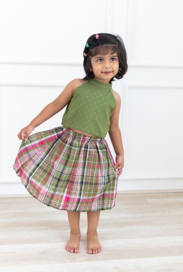 Mehendi skirt set