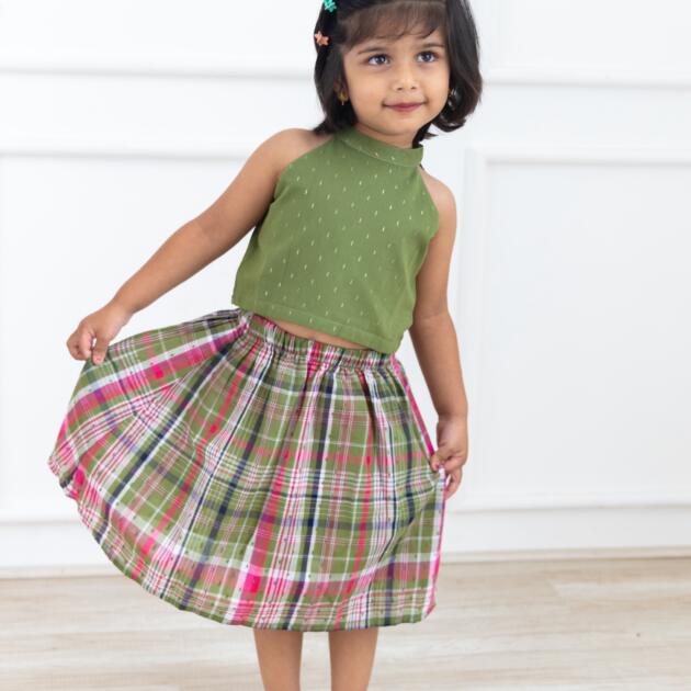 Mehendi skirt set