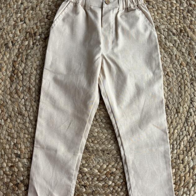Beige Slim Fit Pant