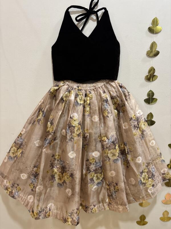 Brown velvet set
