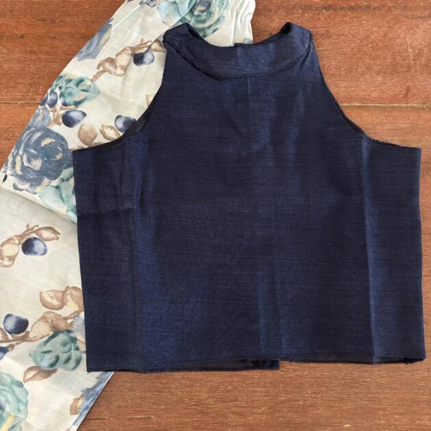 Blue halter set