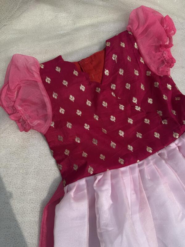 Brush print frock